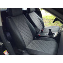 Автомобильные чехлы из алькантары "ромб"