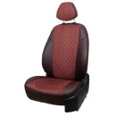 Автомобильные чехлы из алькантары "ромб"