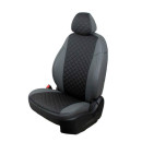 Автомобильные чехлы из экокожи, тип "ромб"